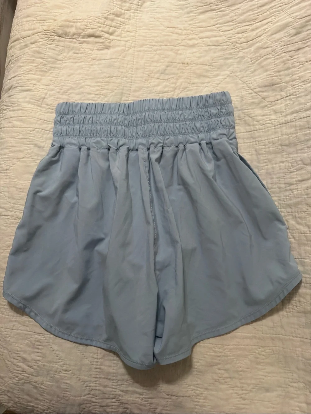 Nike Women's One Dr-Fit Ultra High Waist 3” Pale Blue Athletic Shorts